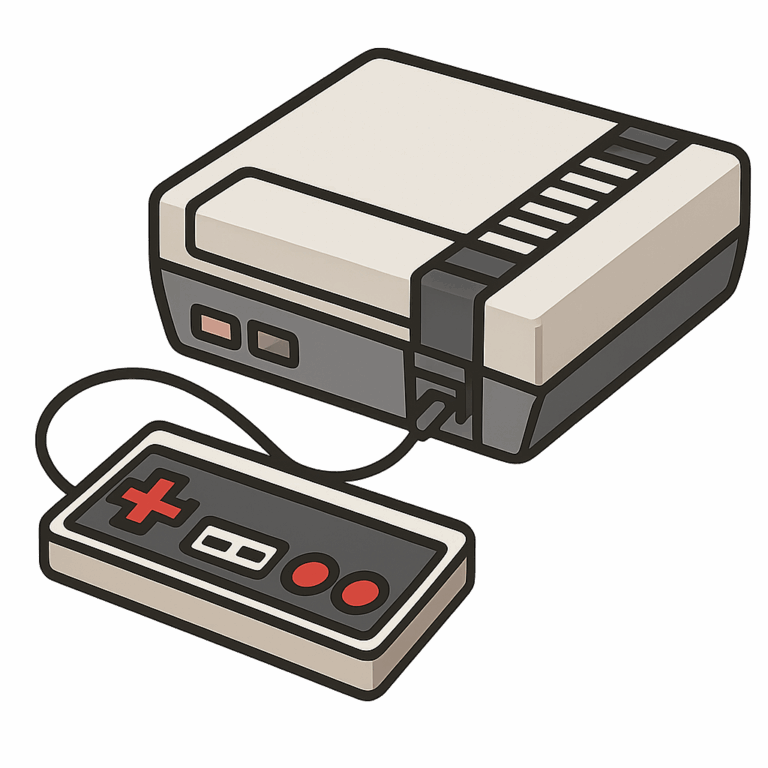 Retrogaming e console vintage - illustrazione digitale