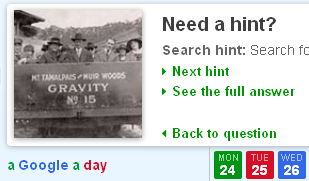 A Google a Day - gravity car