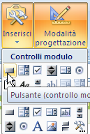 Excel Inserisci Pulsante